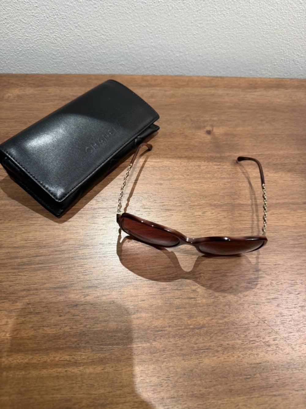 Chanel 5210-Q-A Square Chain Sunglasses – Brown / Gold - Picture 8 of 8